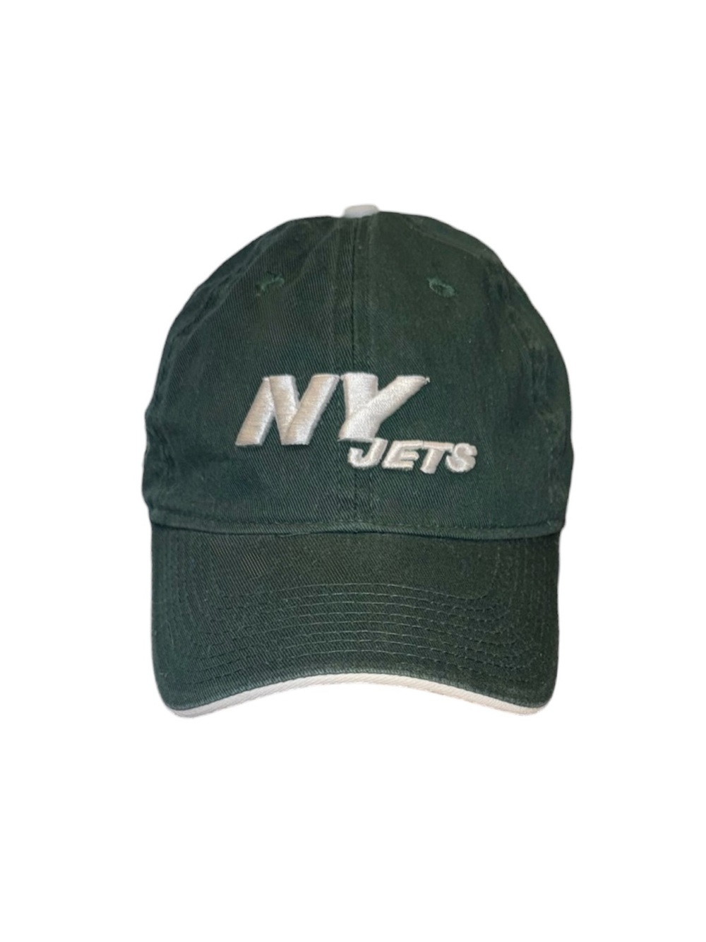 NFL New York Jets Dark Green Baseball Cap with White Embroidered Logo